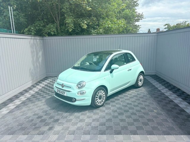 Fiat 500 1.2 Lounge Hatchback Euro 6 Ss Green