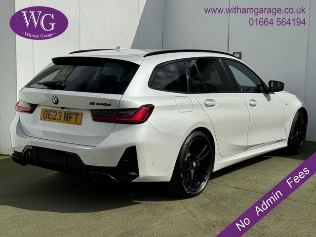 BMW 3 Series M340d Mht Touring OE23NFT White #2