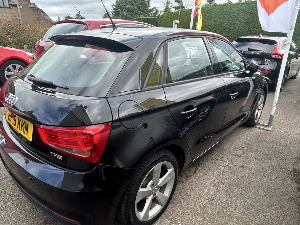 Audi A1 Hatchback 1.0 Tfsi Sport 2018 EP18KKM Black #4