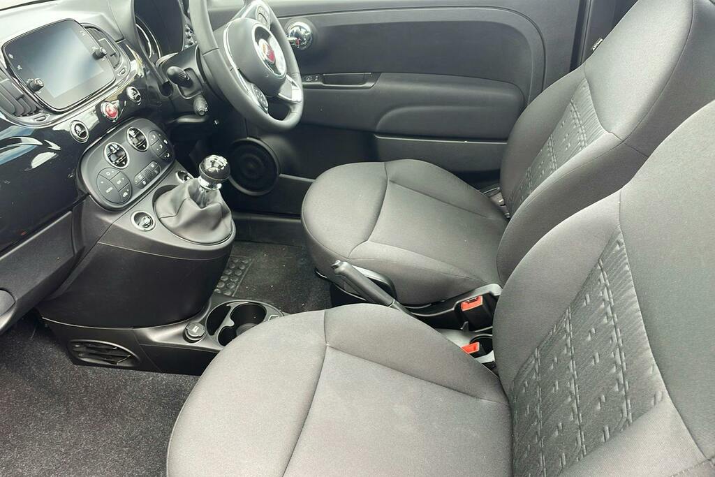Fiat 500 1.0 Mhev Top Hatchback Black #3