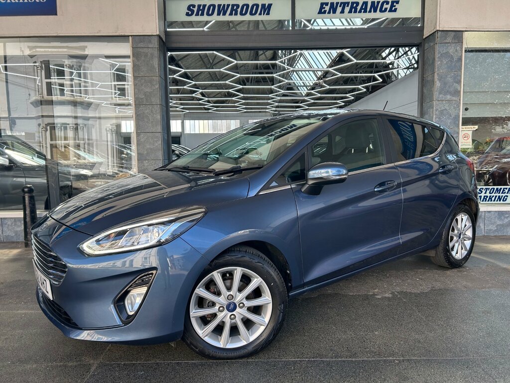 Ford Fiesta 1.0T Ecoboost Mhev Titanium Hatchback Manua HS21AHZ Blue #3