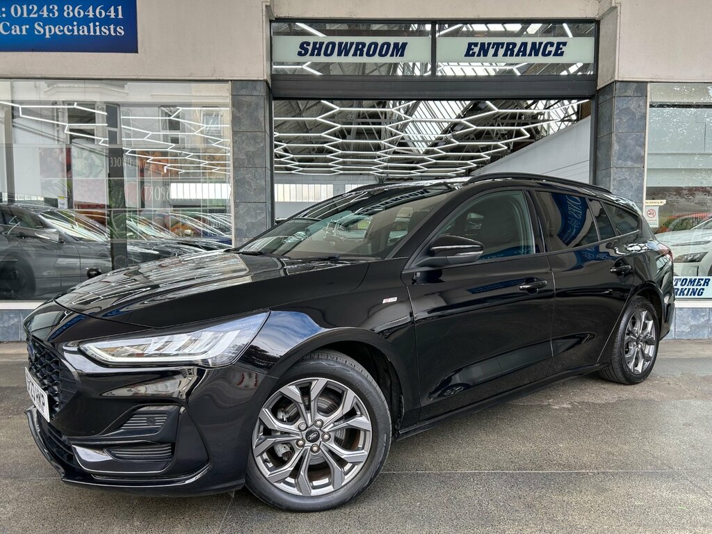 Ford Focus 1.0T Ecoboost Mhev St-line Estate Hybrid Dc SY23HKP Black #2