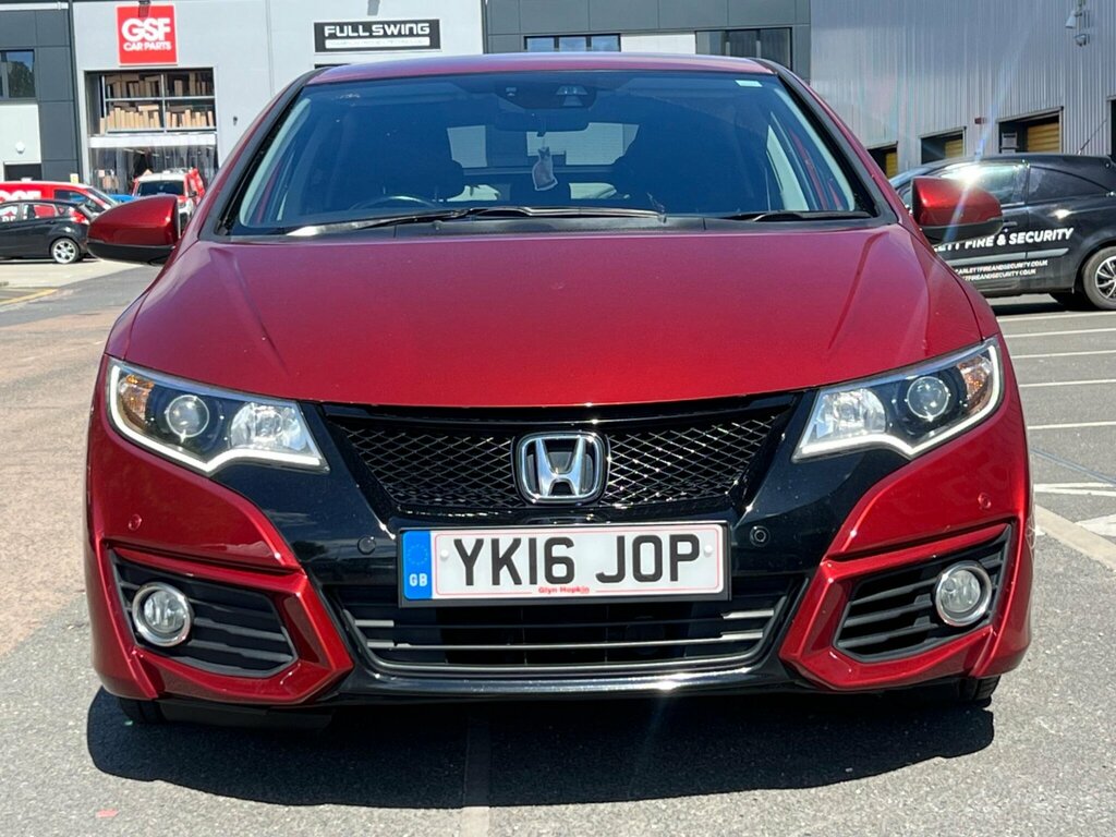 Honda Civic 1.6 I-dtec Se Plus Navi Euro 5 Ss YK16JOP Red #3