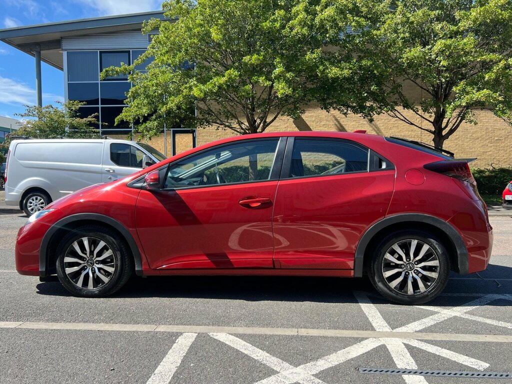 Honda Civic 1.6 I-dtec Se Plus Navi Euro 5 Ss YK16JOP Red #5