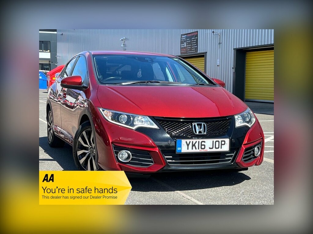 Honda Civic 1.6 I-dtec Se Plus Navi Euro 5 Ss YK16JOP Red