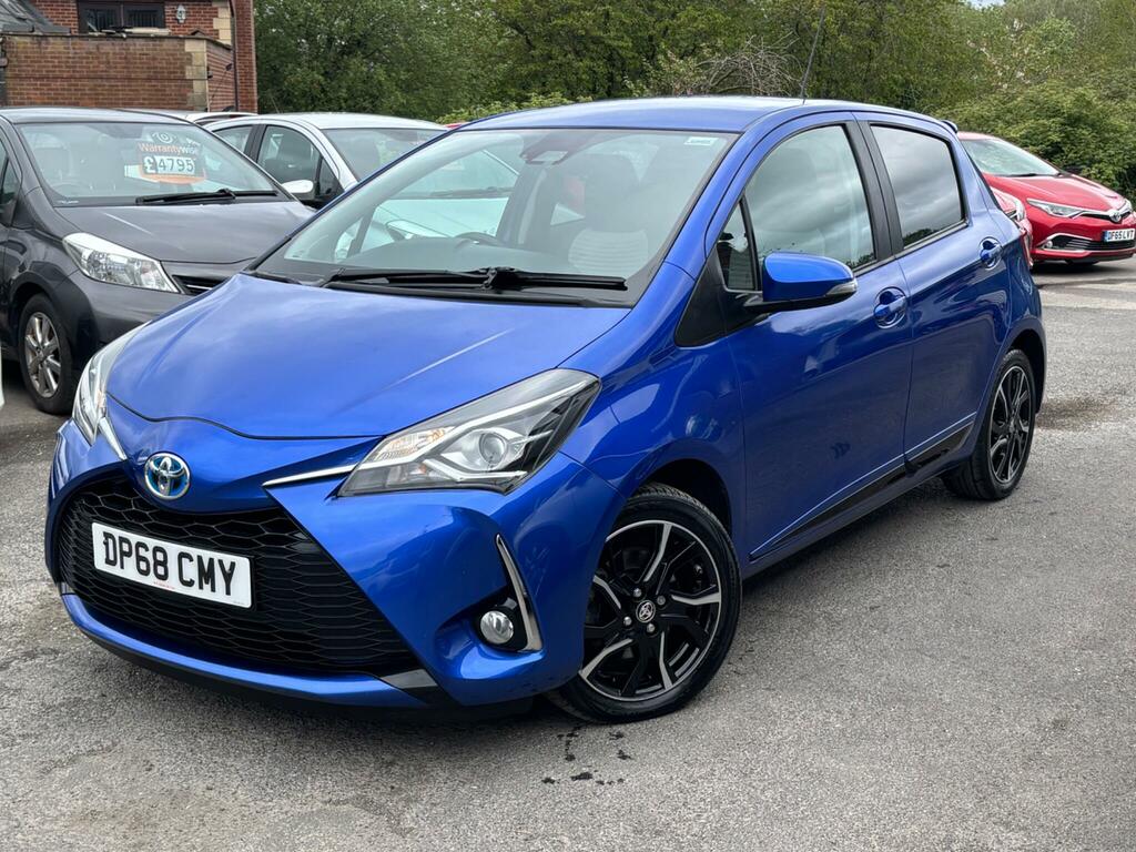 Toyota Yaris 1.5 Vvt-h Design E-cvt Euro 6 Ss DP68CMY Blue #3