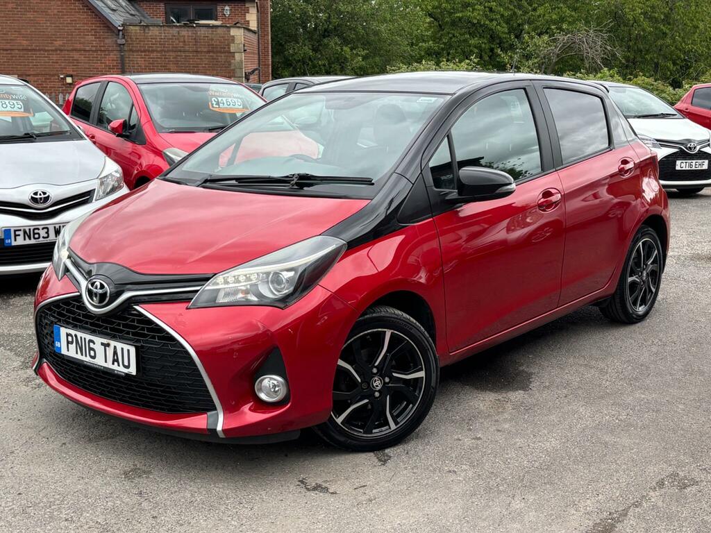 Toyota Yaris 1.33 Dual Vvt-i Design Euro 6 PN16TAU Red #3