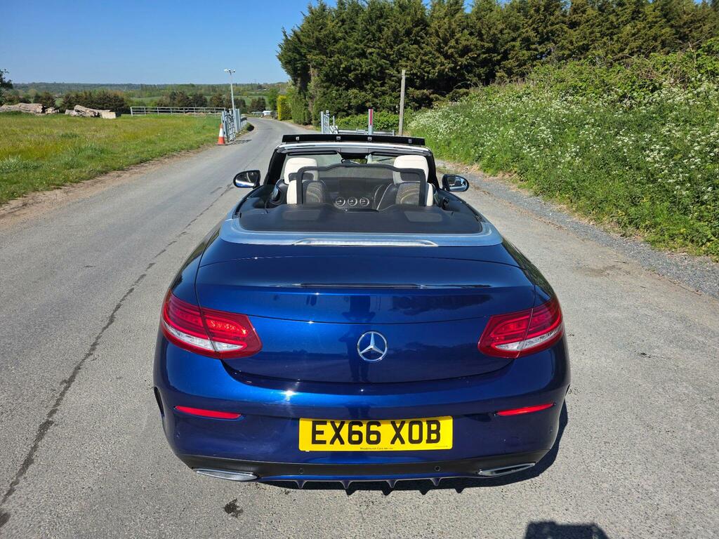 Mercedes-Benz C Class 2.1 C220d Amg Line Premium Plus Cabriolet G-tron EX66XOB Blue #6