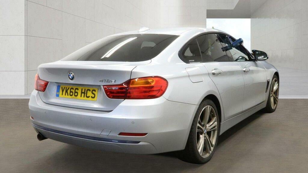 BMW 4 Series Gran Coupe 2.0 418D Sport Euro 6 Ss Silver #4