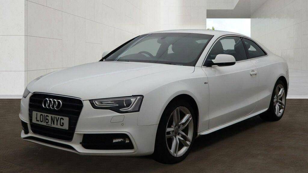 Audi A5 2.0 Tdi S Line Euro 6 Ss White #2