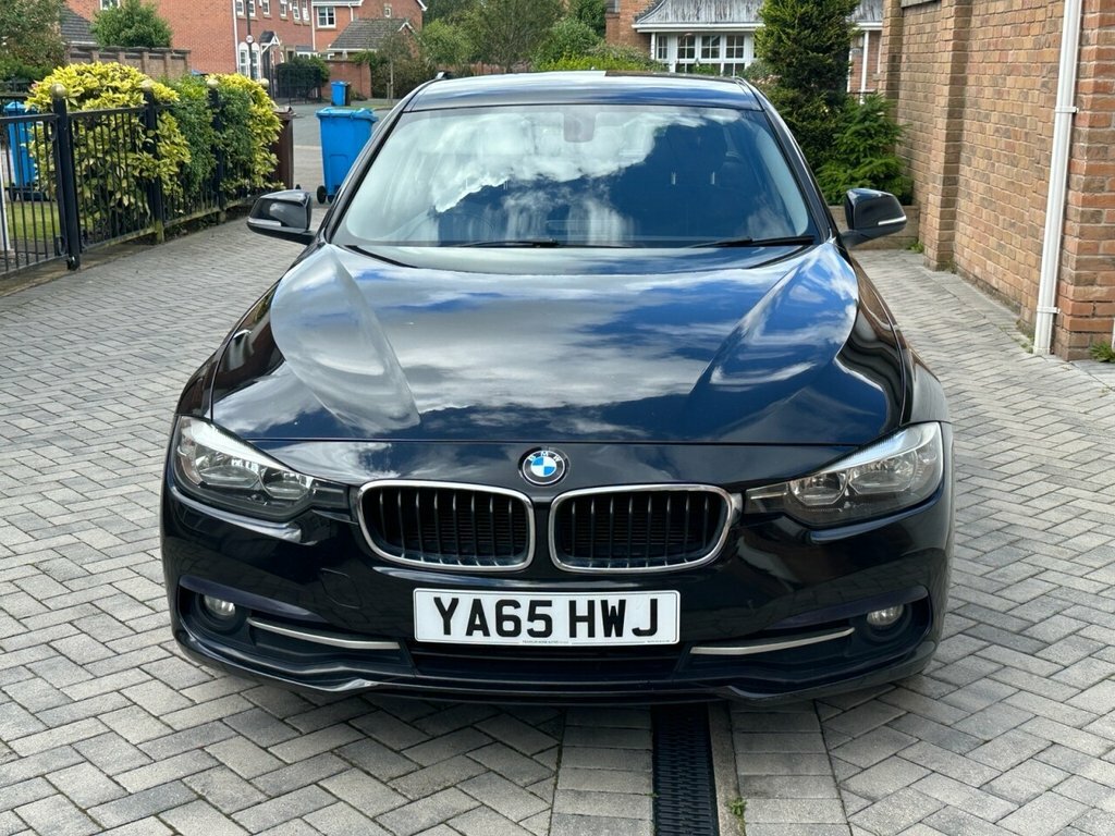 BMW 3 Series 2015 2.0 320D Sport Saloon Euro YA65HWJ Black #2
