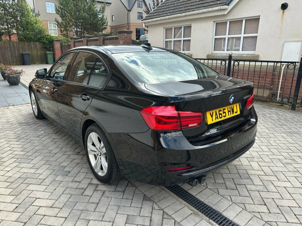BMW 3 Series 2015 2.0 320D Sport Saloon Euro YA65HWJ Black #4