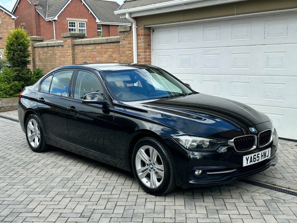 BMW 3 Series 2015 2.0 320D Sport Saloon Euro YA65HWJ Black