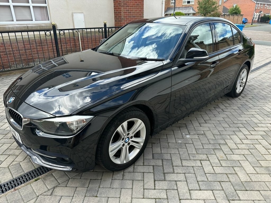 BMW 3 Series 2015 2.0 320D Sport Saloon Euro YA65HWJ Black #3