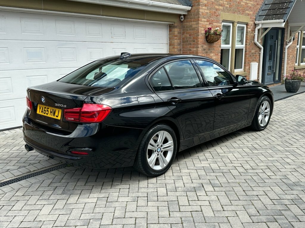 BMW 3 Series 2015 2.0 320D Sport Saloon Euro YA65HWJ Black #6