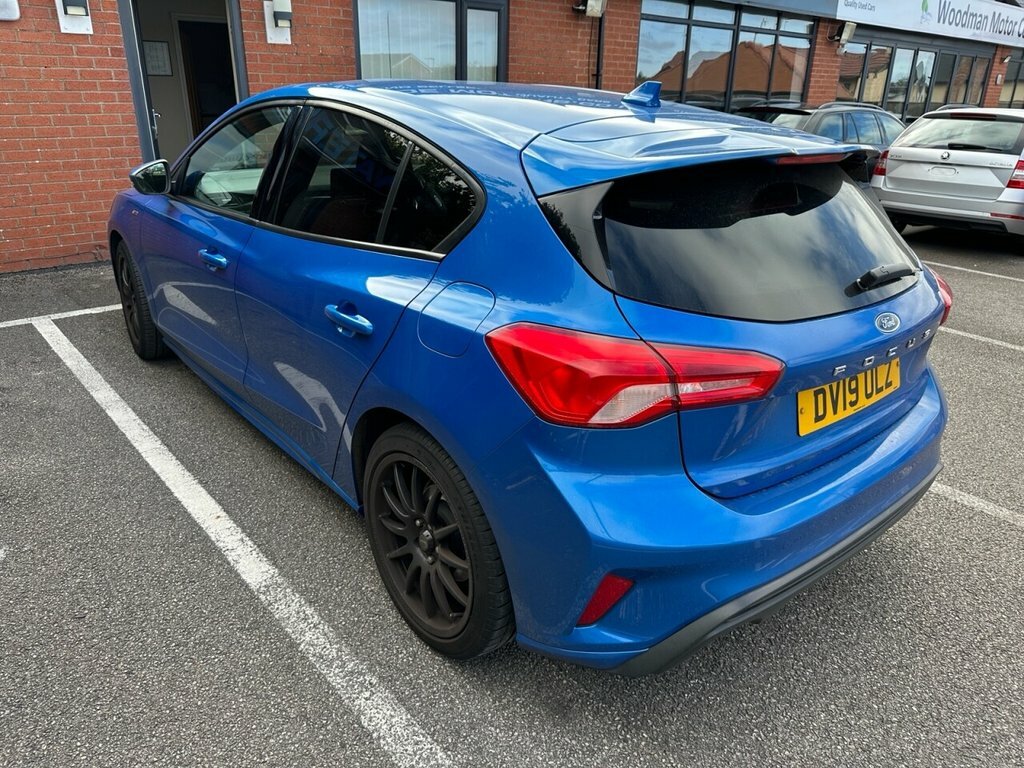 Ford Focus 2019 1.0T Ecoboost St-line Hatchback Ma DV19ULZ Blue #4