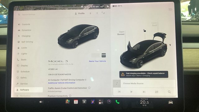 Tesla Model 3 2019 Standard Range Plus Saloon Black #5