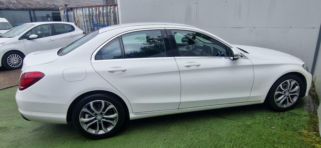 Mercedes-Benz C Class C200 D Sport KS66UWK White #5