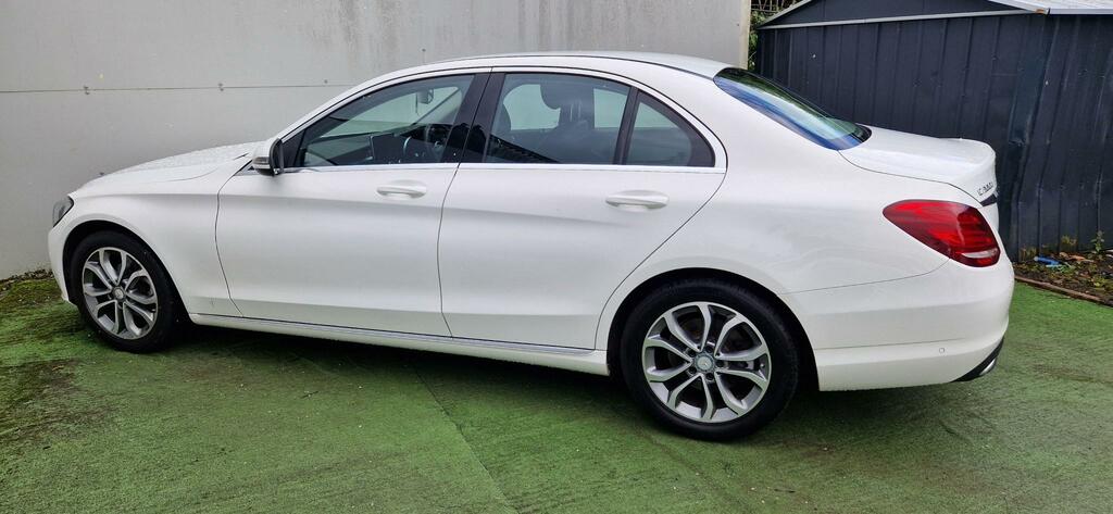 Mercedes-Benz C Class C200 D Sport KS66UWK White #6