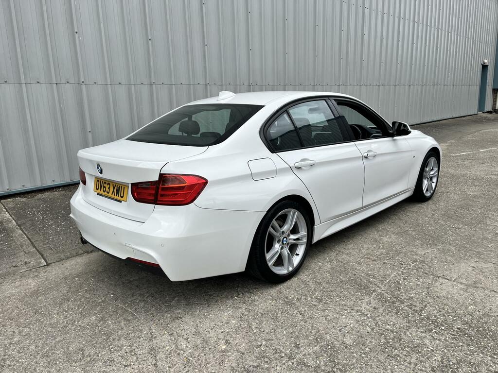 BMW 3 Series 2.0 318D M Sport Saloon Euro 5 OV63XWU White #5