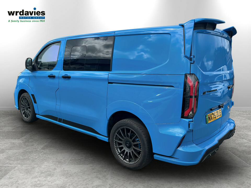 Ford Transit Custom 210Kw 65Kwh H1 Double Cab Van Ms-rt NX75ZLE Blue #5