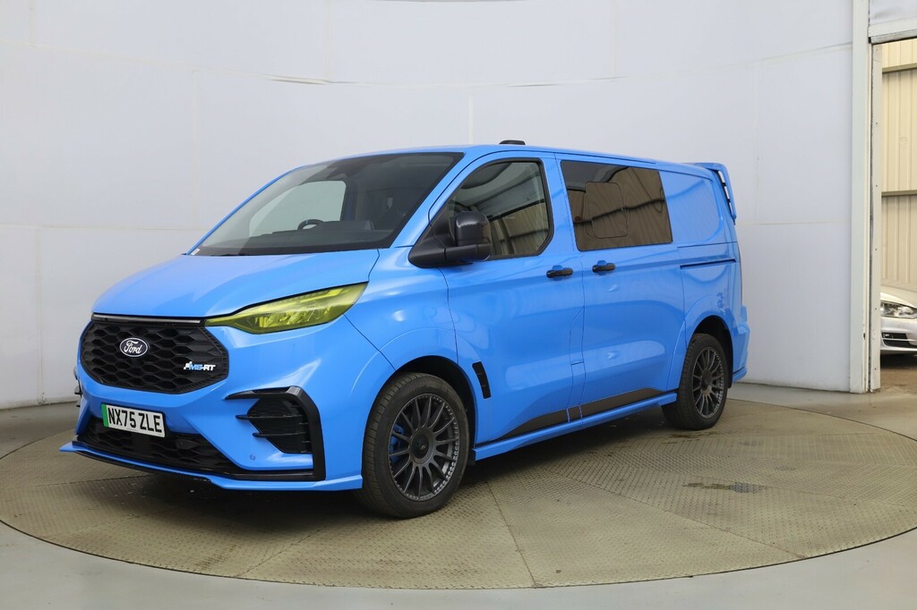 Ford Transit Custom 210Kw 65Kwh H1 Double Cab Van Ms-rt NX75ZLE Blue #3