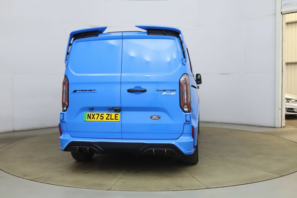Ford Transit Custom 210Kw 65Kwh H1 Double Cab Van Ms-rt NX75ZLE Blue #4