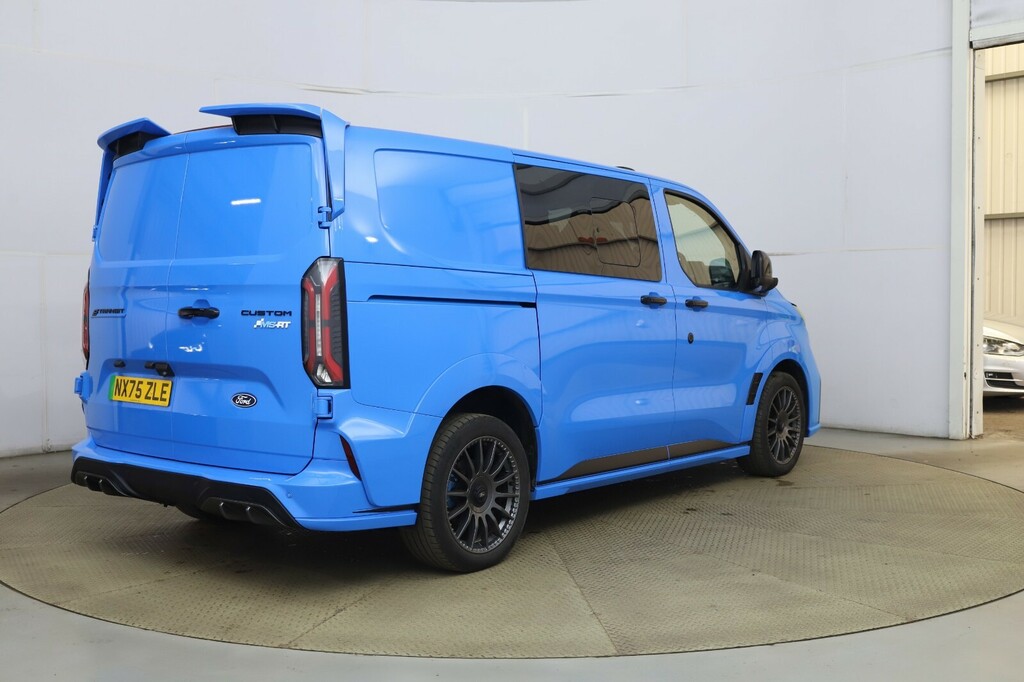 Ford Transit Custom 210Kw 65Kwh H1 Double Cab Van Ms-rt NX75ZLE Blue #6