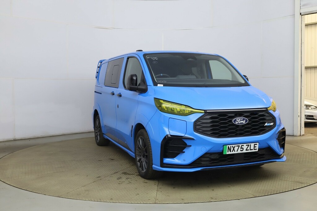 Ford Transit Custom 210Kw 65Kwh H1 Double Cab Van Ms-rt NX75ZLE Blue