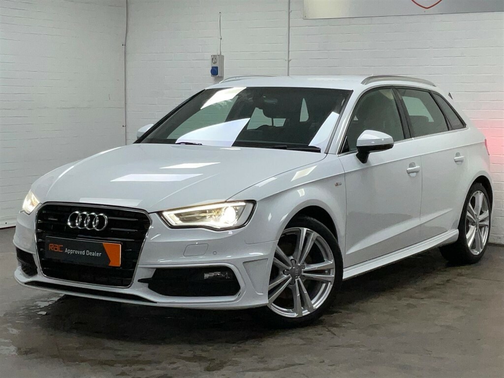 Audi A3 2.0 Tdi S Line Sportback S Tronic Quattro Euro 6 White #6