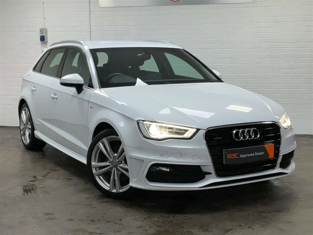 Audi A3 2.0 Tdi S Line Sportback S Tronic Quattro Euro 6 White #3