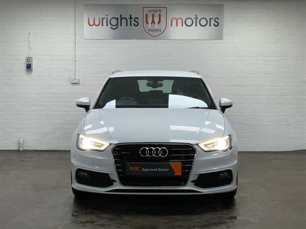 Audi A3 2.0 Tdi S Line Sportback S Tronic Quattro Euro 6 White #4