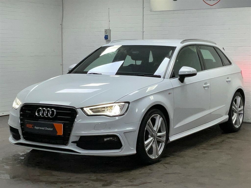 Audi A3 2.0 Tdi S Line Sportback S Tronic Quattro Euro 6 White #5