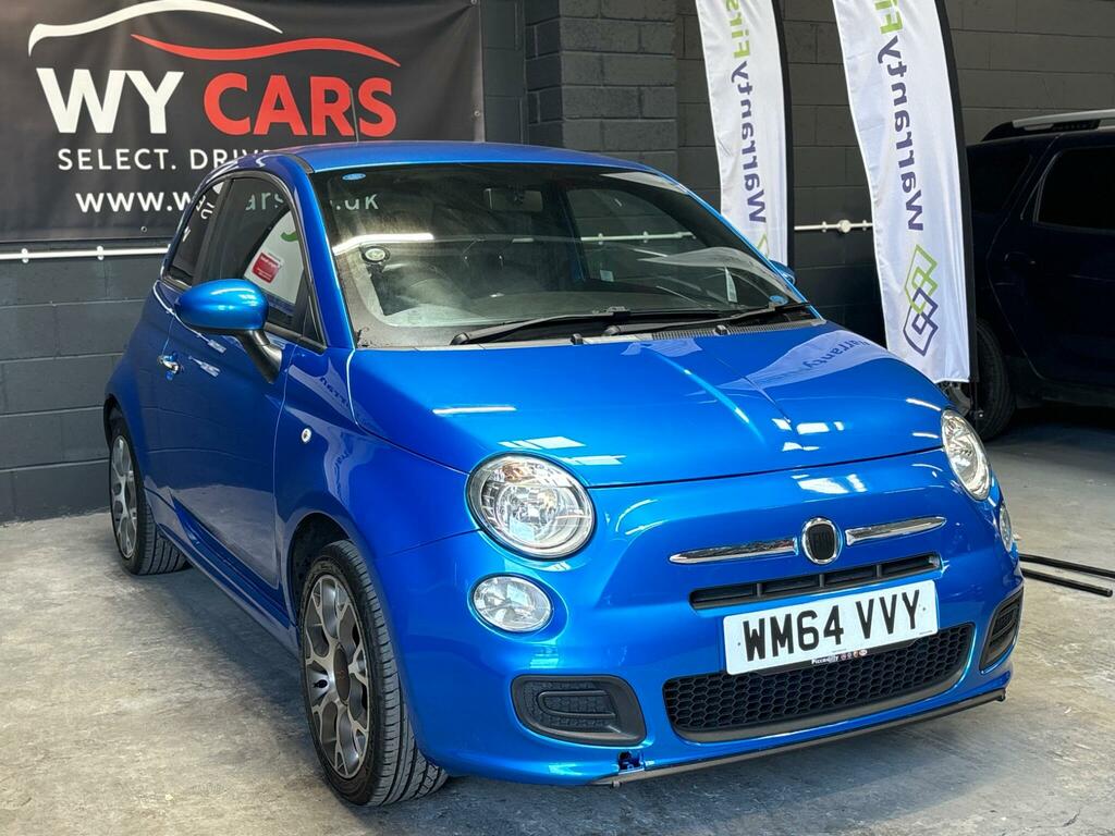Fiat 500 S Blue #4