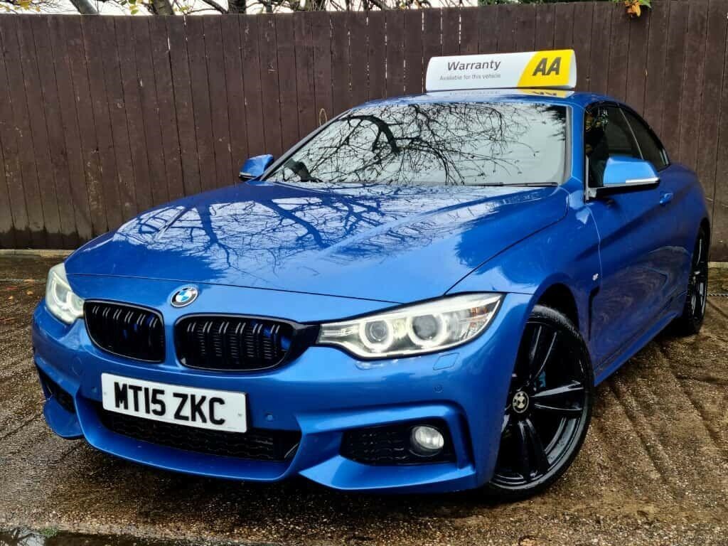 BMW 4 Series Convertible Blue #3