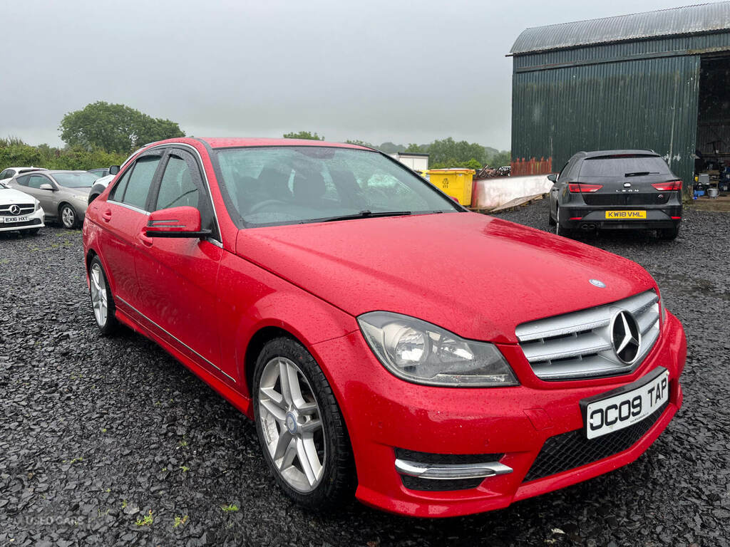 Mercedes-Benz C Class C220 Cdi Blueefficiency Amg Sport Red