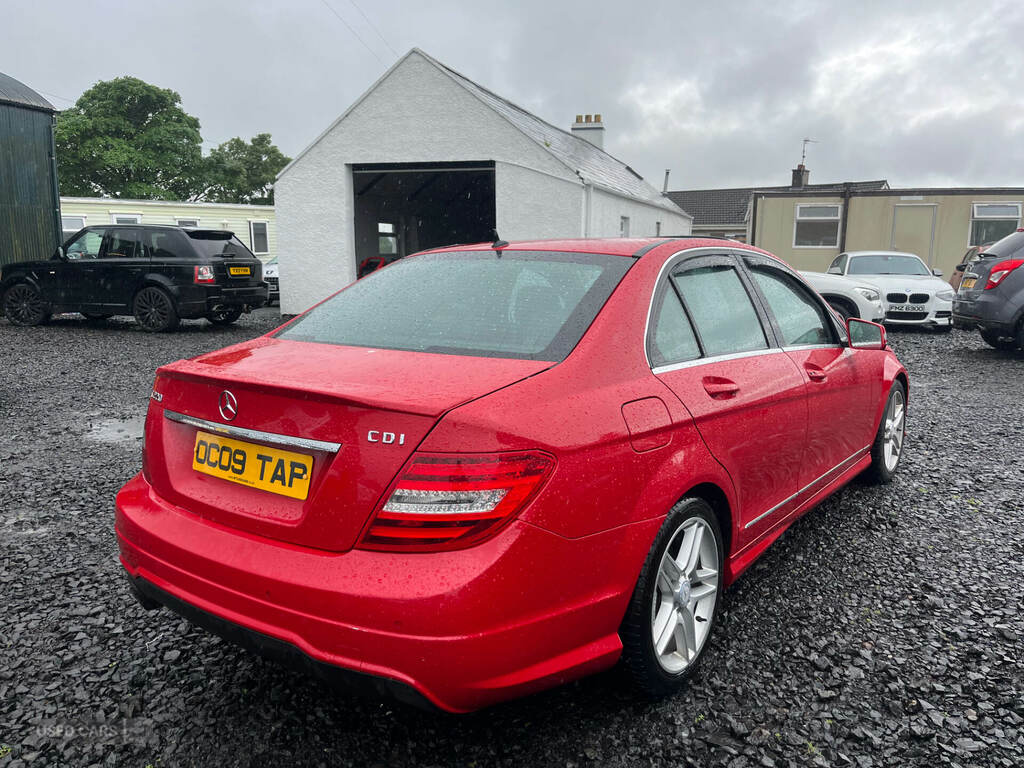Mercedes-Benz C Class C220 Cdi Blueefficiency Amg Sport Red #6