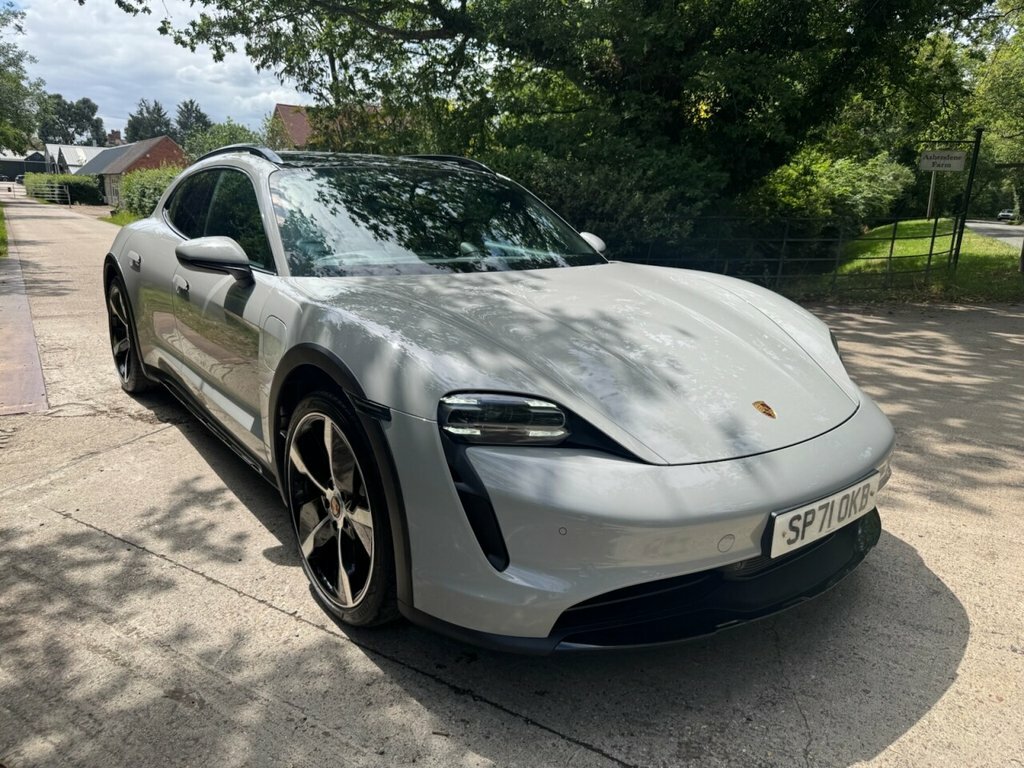 Porsche Taycan Estate SP71OKB Grey #2
