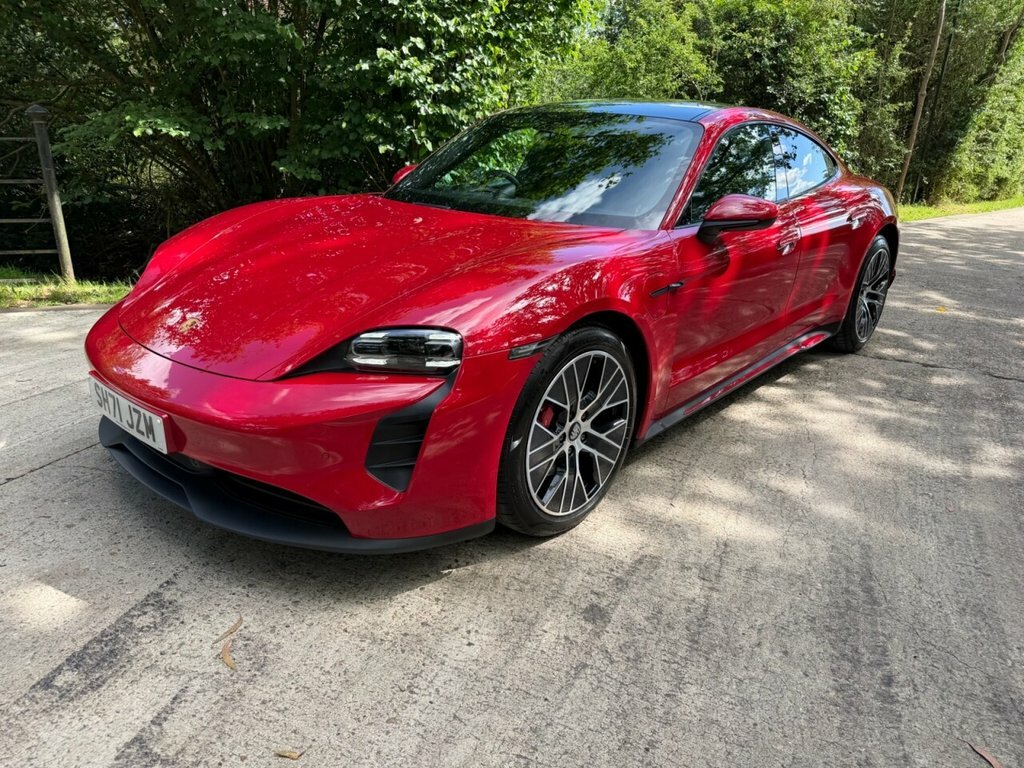 Porsche Taycan Saloon SH71JZM Red #6