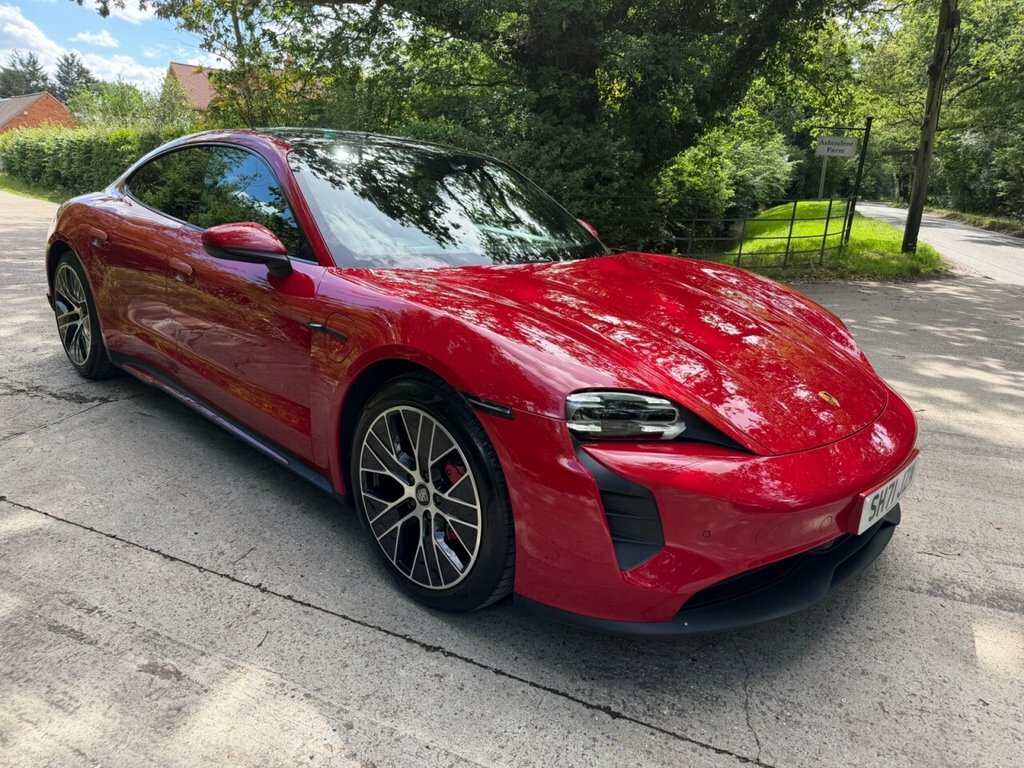 Porsche Taycan Saloon Red