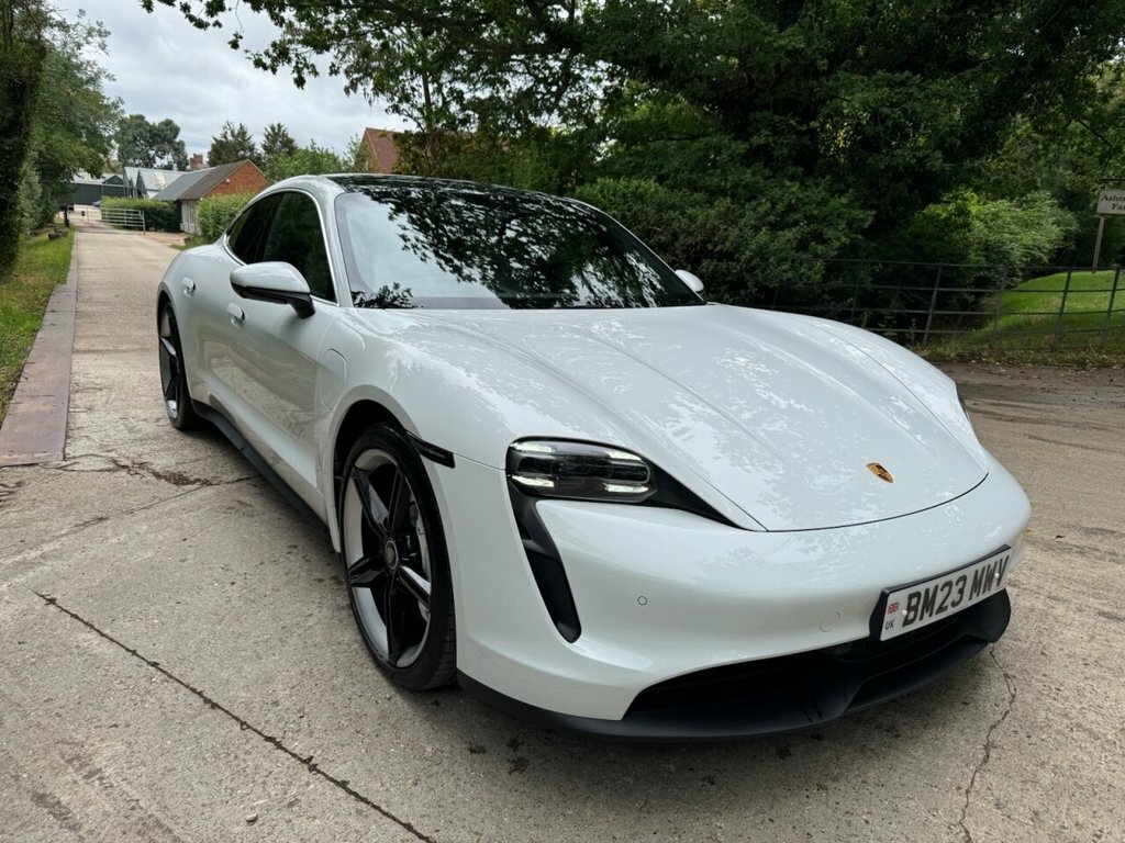 Porsche Taycan Saloon BM23MWV White #2