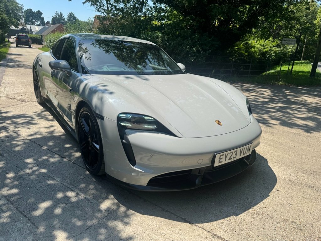 Porsche Taycan Saloon EY23VUM Grey #3
