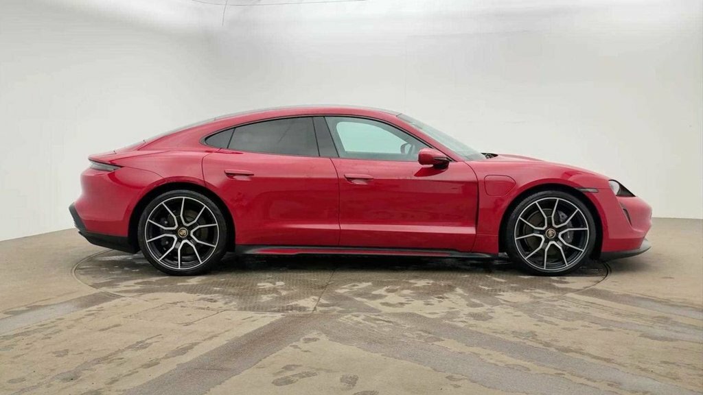 Porsche Taycan Saloon Red #3