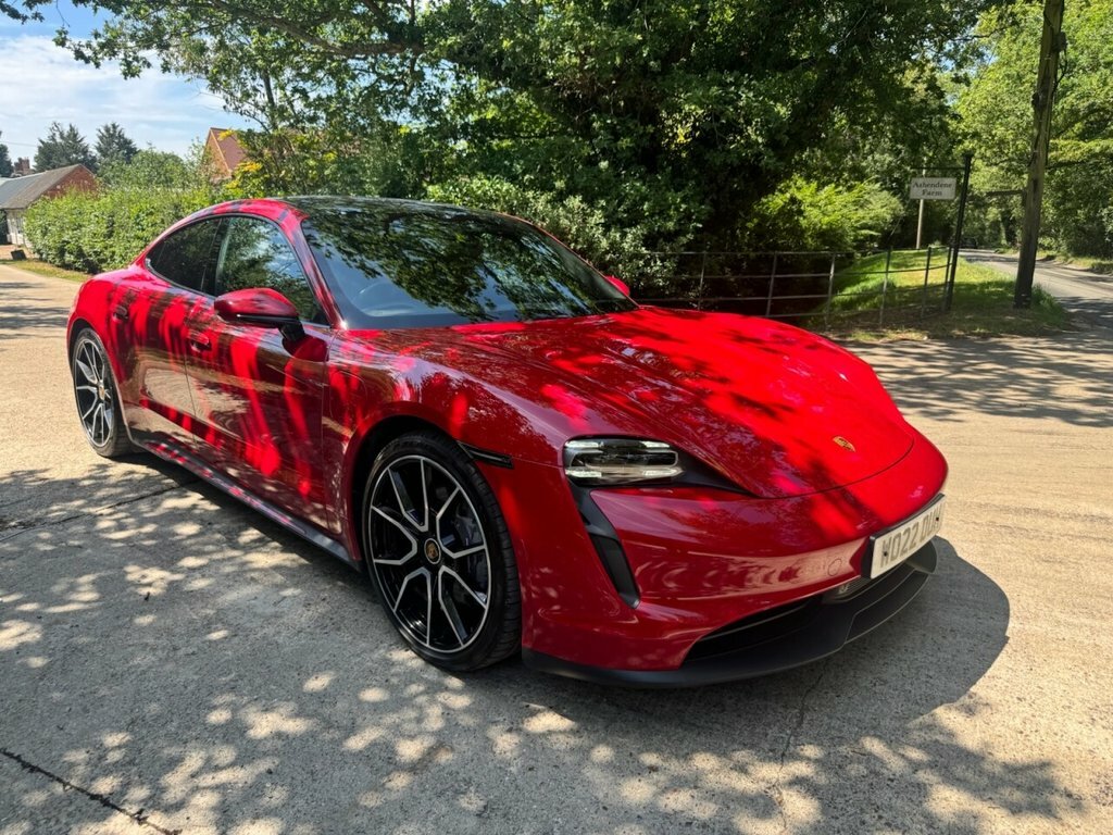 Porsche Taycan Saloon Red