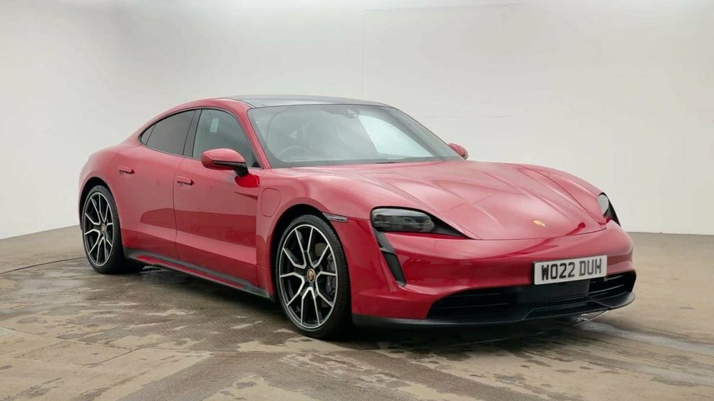 Porsche Taycan Saloon Red