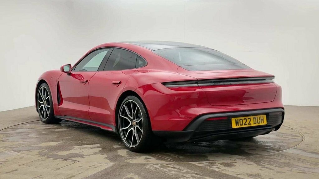 Porsche Taycan Saloon Red #2