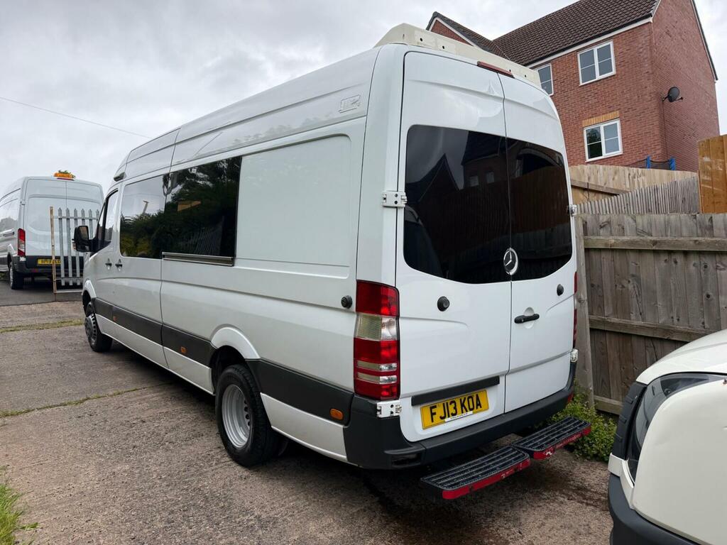Mercedes-Benz Sprinter 2.1 Cdi 163 516 Crew Van Lwb High Roof White #2
