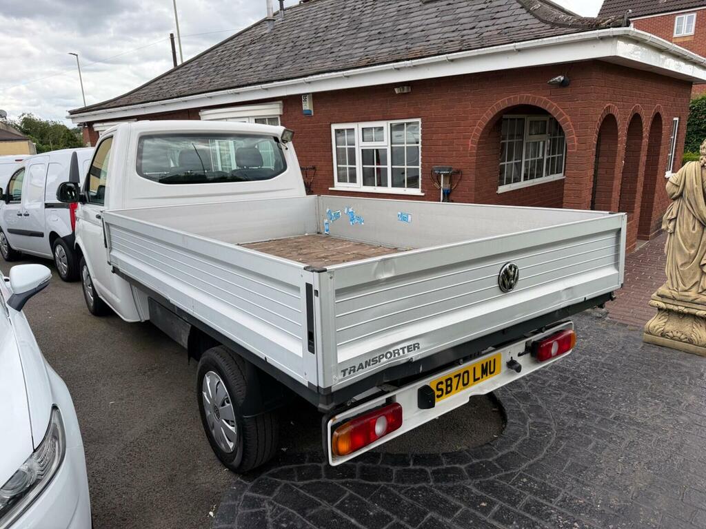 Volkswagen Transporter 2.0 Tdi T30 Low Loader Dropside Lwb Euro 6 Ss 2 SB70LMU White #3