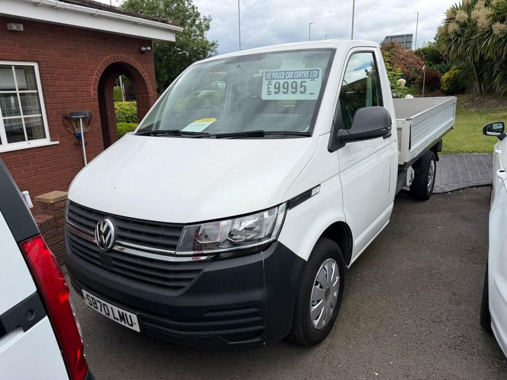 Volkswagen Transporter 2.0 Tdi T30 Low Loader Dropside Lwb Euro 6 Ss 2 SB70LMU White #2