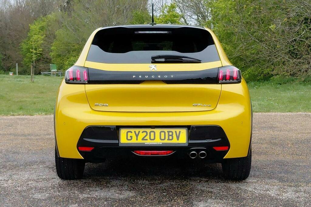 Peugeot 208 1.2 Puretech Gt Line Hatchback Eat GY20OBV Yellow #4